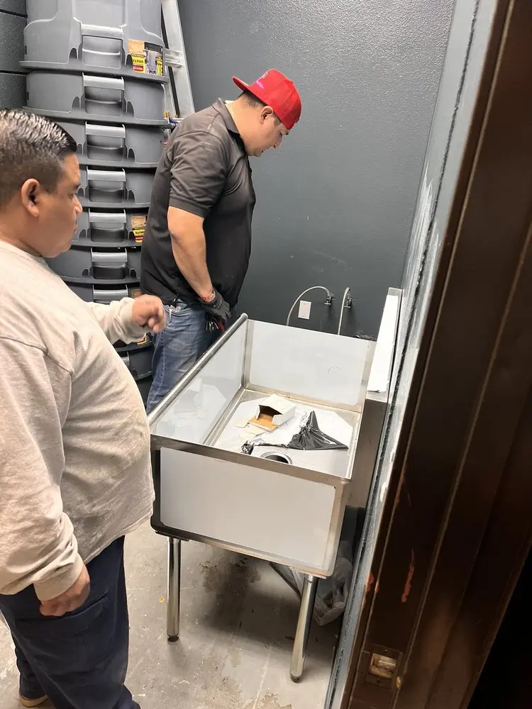 Commercial plumbing and sink installation in Batesville